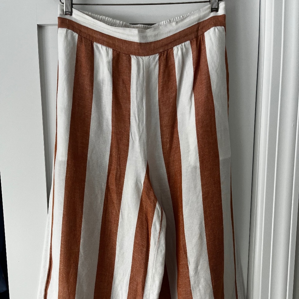 Madewell wide leg linen culottes Size M